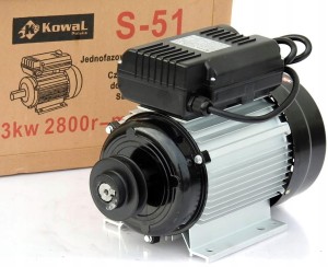 SILNIK 3 kw 2850r 230v elektryczny jednofazowy