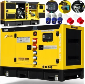    PRZEMYSŁOWY AGREGAT PRĄDOTWÓRCZY DIESEL GROM 20KW 25kVA CICHY generator ATS